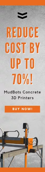 reduce your production costs by 70% with mudbots 3d concrete printers